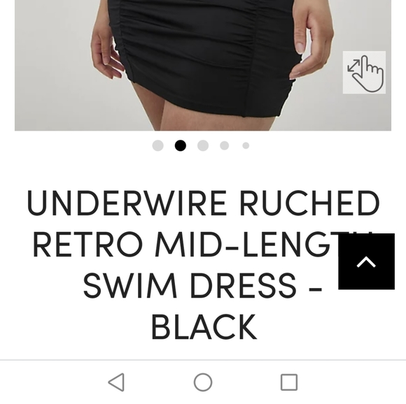 Torrid UNDERWIRE RUCHED RETRO MID-LENGTH SWIM DRESS SZ14/16 DD/DDD - Picture 5 of 9